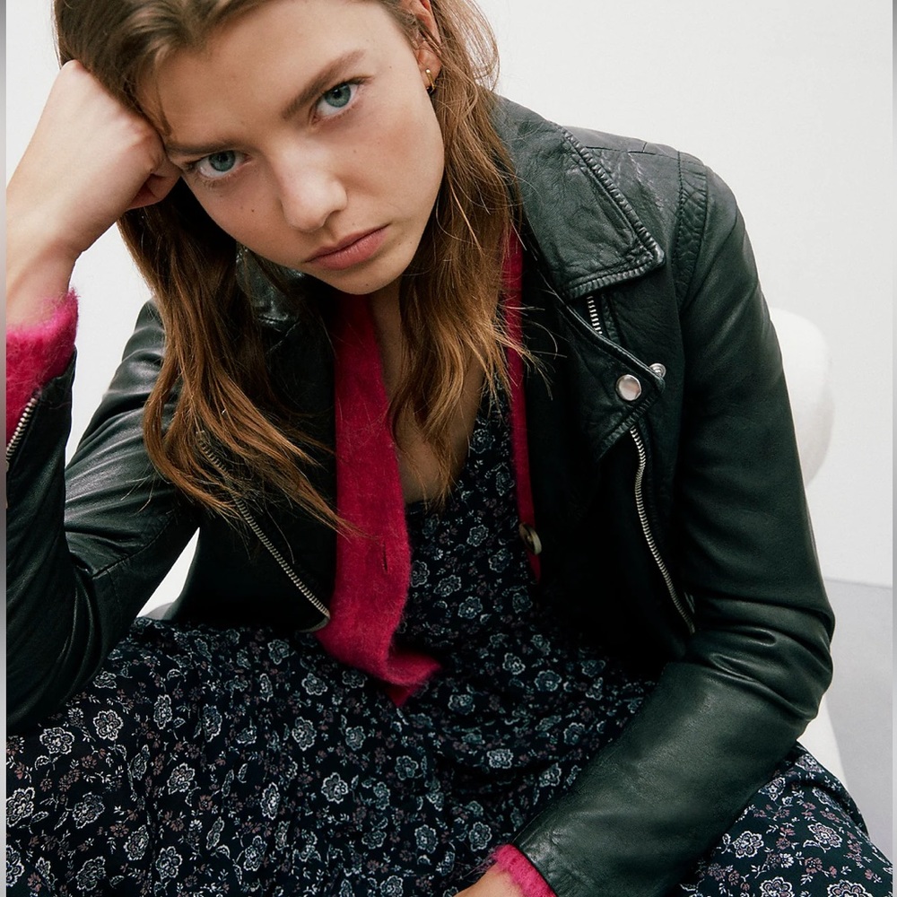 Madewell Washed Leather Motorcycle Jacket - Picture 5 of 9